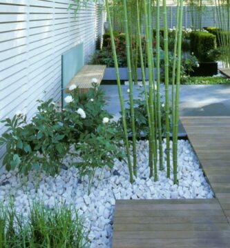 jardines con bambú