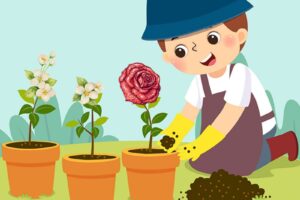 jardinería para niños